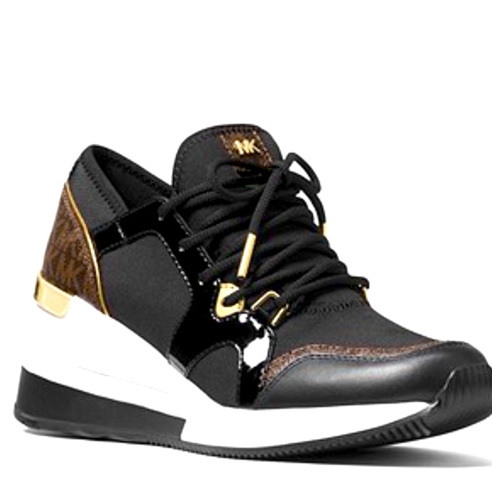 MICHAEL MICHAEL KORS
Liv Logo Mixed-Media Trainer